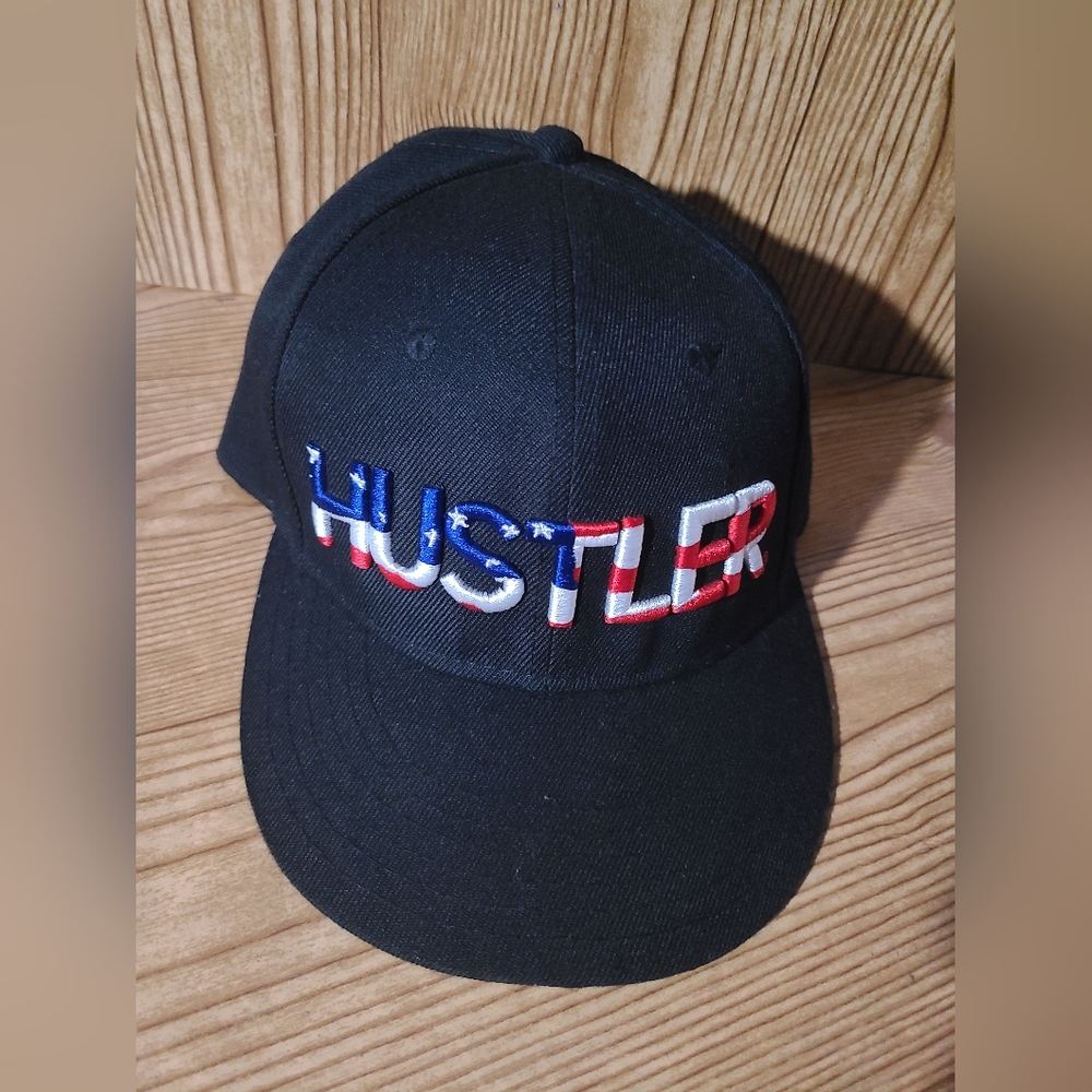 Hustler USA adjustable snapback hat OSFM